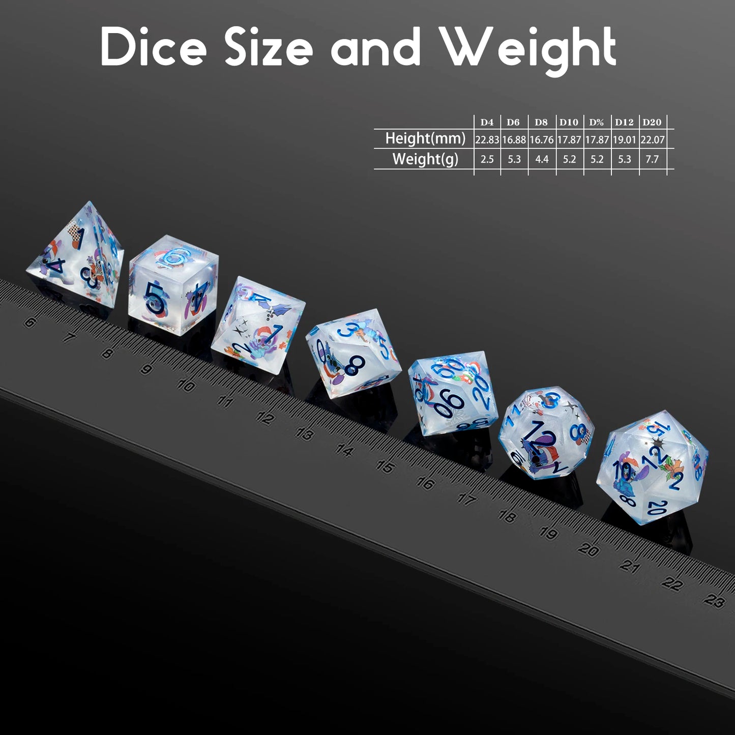 Sharp Edge Dice – Lilo & Stitch Sticker