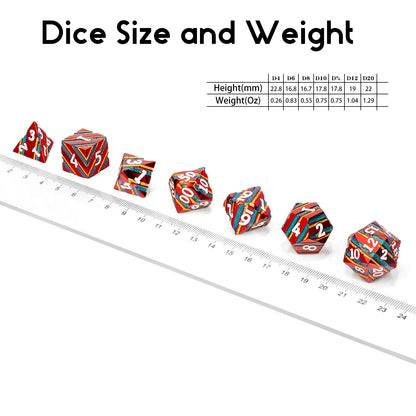 Red with Blue and Gold Stripes