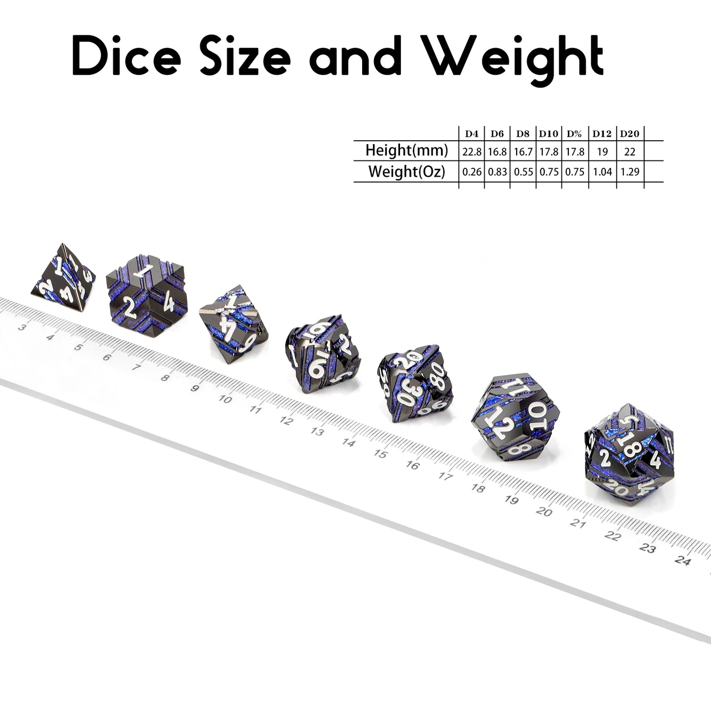 Black nickel and blue stripes