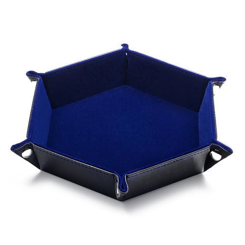 PU Leather Hexagon Dice Tray – RPG Dice Holder