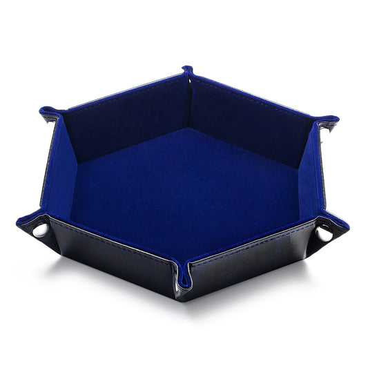 PU Leather Hexagon Dice Tray – RPG Dice Holder