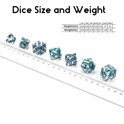 Green Stripes with Silver