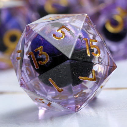Sharp Edge Dice Set - Dragon Eyes - Liquid Core