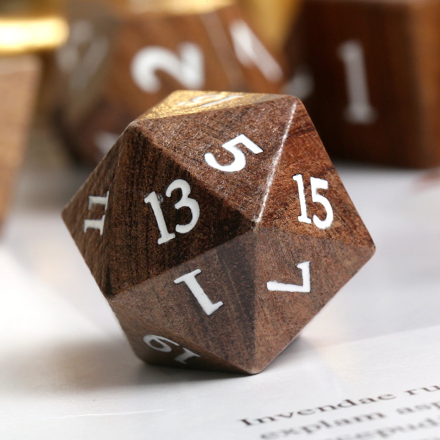 Wood Dice Set | Santos Rose