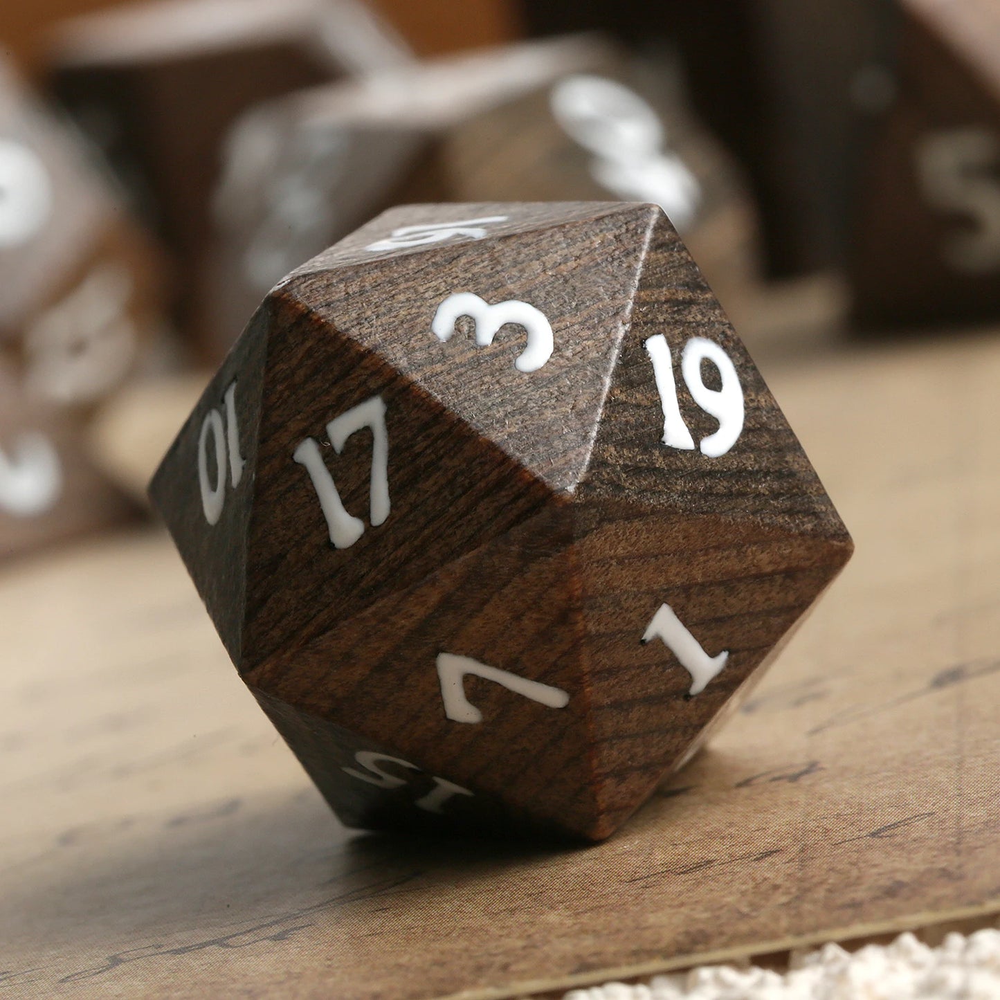 Wood Dice Set|Golden yellow