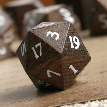 Wood Dice Set|Golden yellow