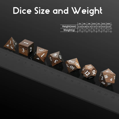 Wood Dice Set|Golden yellow