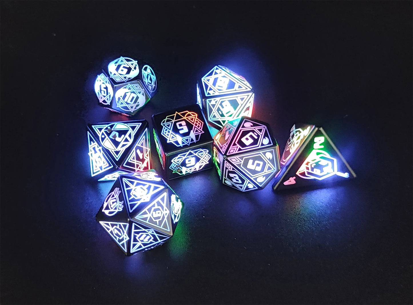 LED Dice Set | Smart Charging D&D Dice