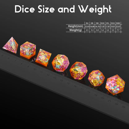 Sharp Edge Set - Yellow Flowers with Orange