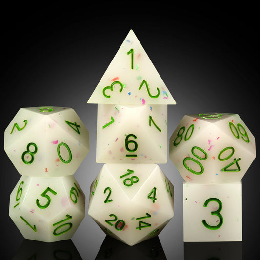 Sharp Edge Dice Set l Vanilla Ice Cream