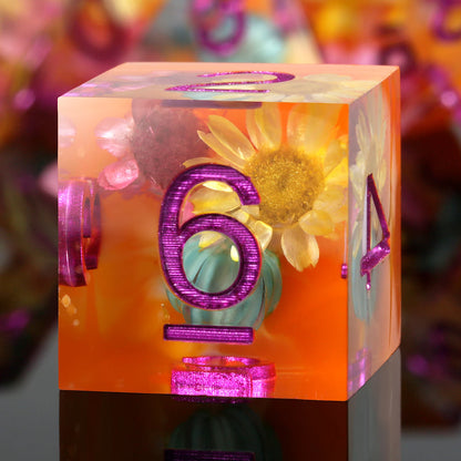 Sharp Edge Set - Yellow Flowers with Orange