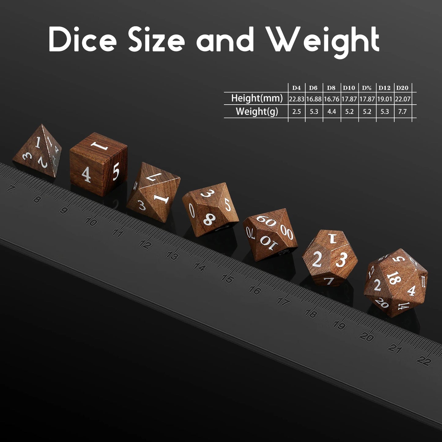 Wood Dice Set | Santos Rose