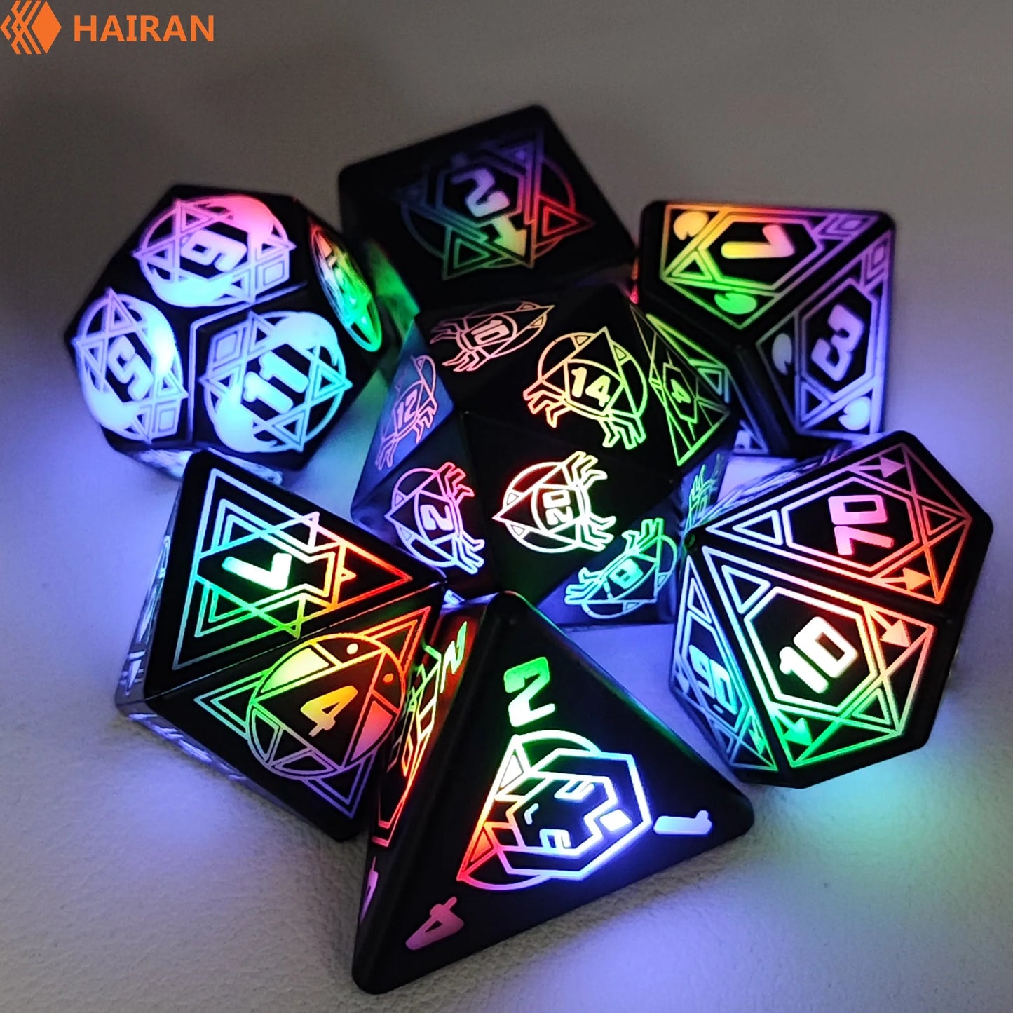 LED Dice Set | Smart Charging D&D Dice