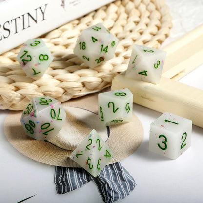 Sharp Edge Dice Set l Vanilla Ice Cream