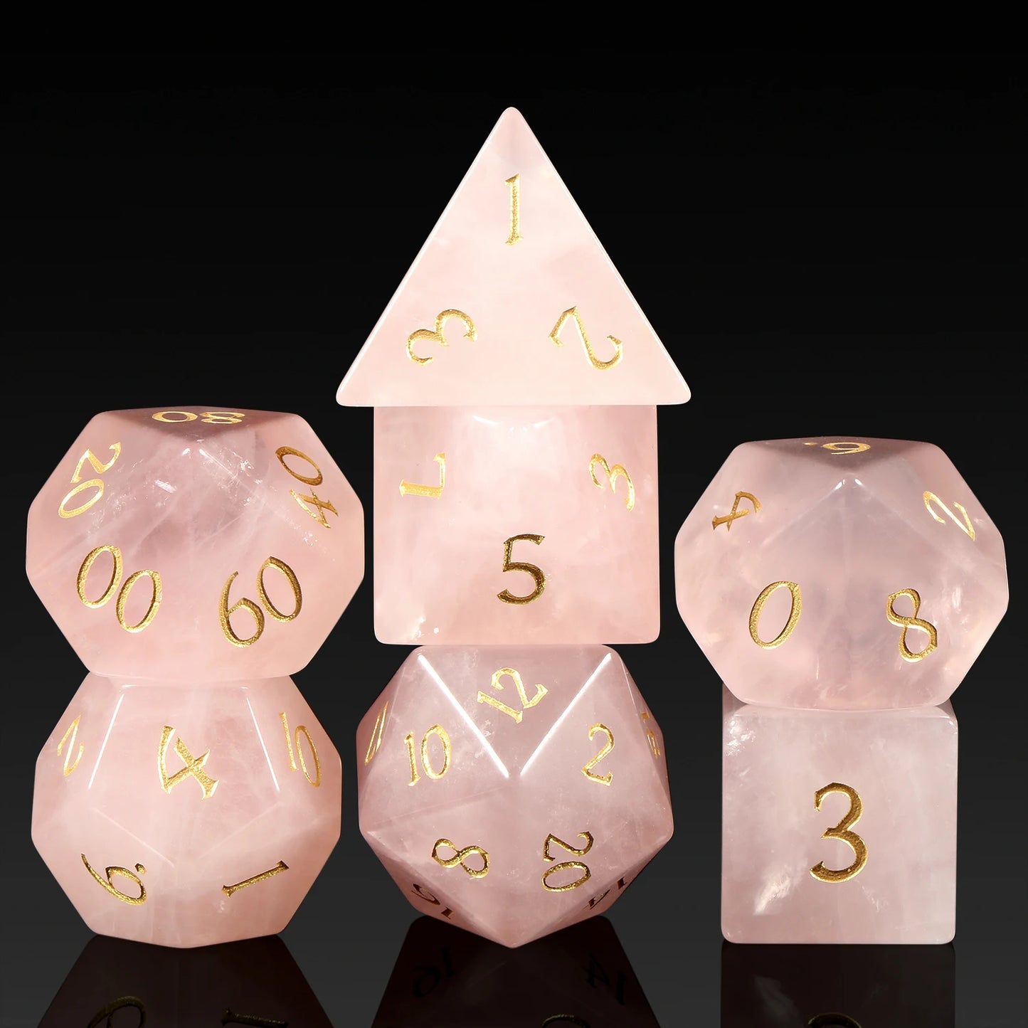 Gemstone Dice set – Natural Stones