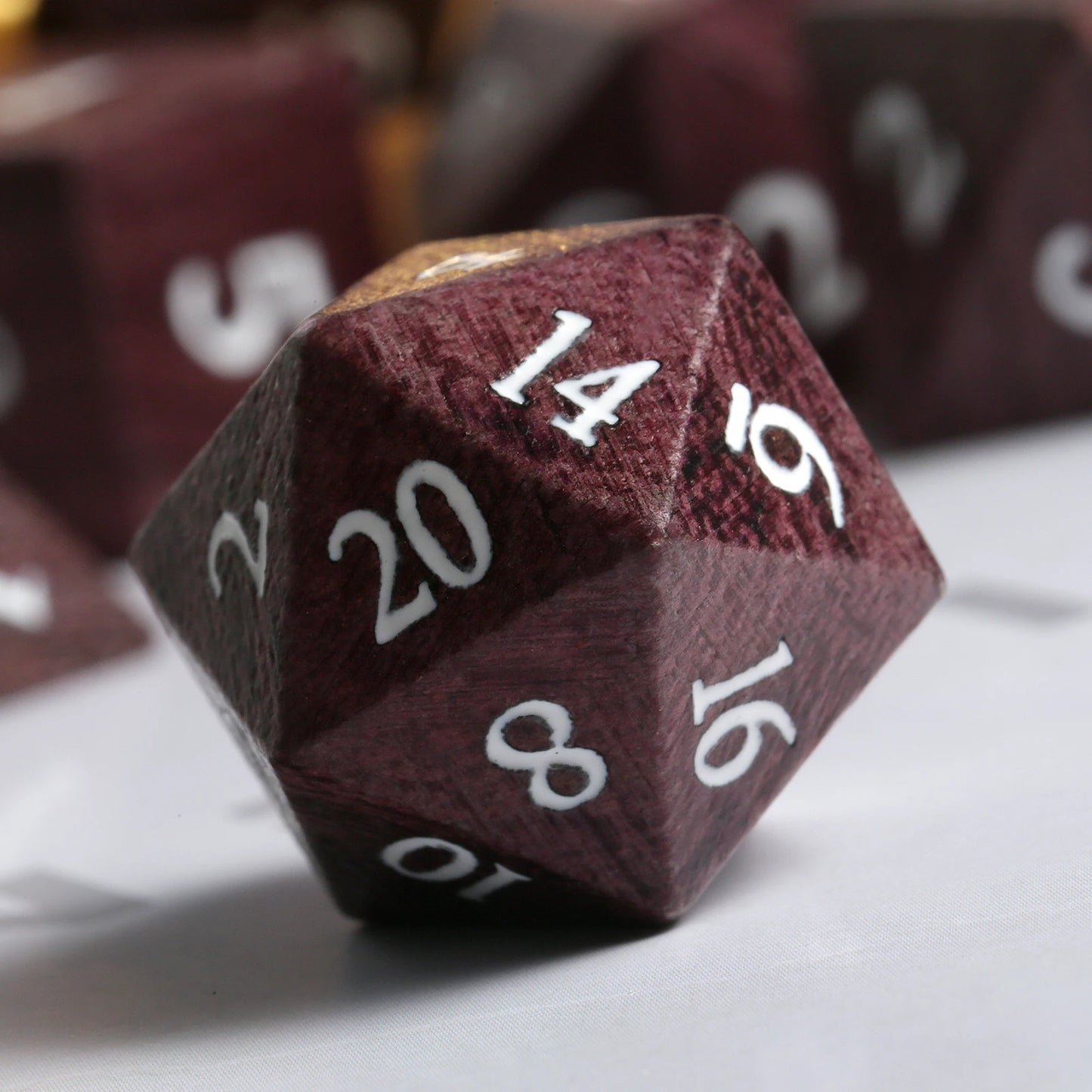 Wood Dice Set | Purple Heart