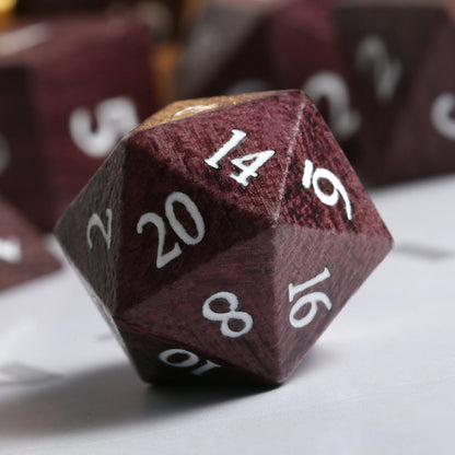 Wood Dice Set | Purple Heart