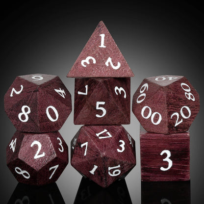 Wood Dice Set | Purple Heart