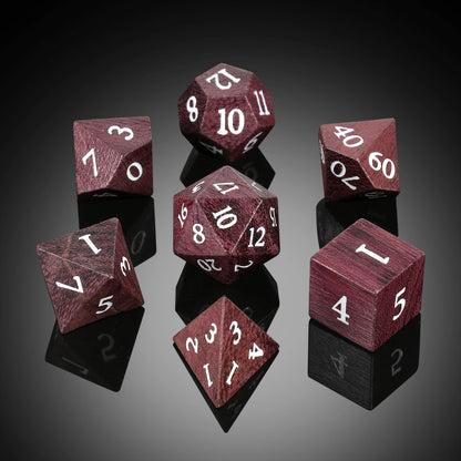 Wood Dice Set | Purple Heart