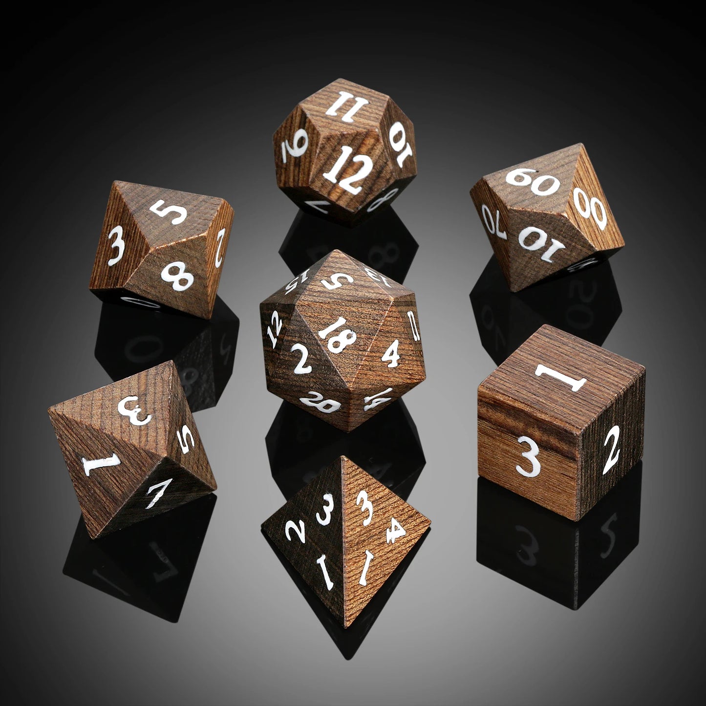 Wood Dice Set|Golden yellow