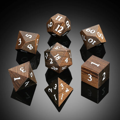 Wood Dice Set|Golden yellow