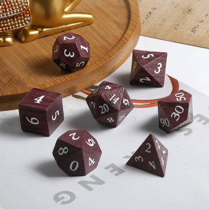 Wood Dice Set | Purple Heart