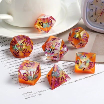 Sharp Edge Set - Yellow Flowers with Orange