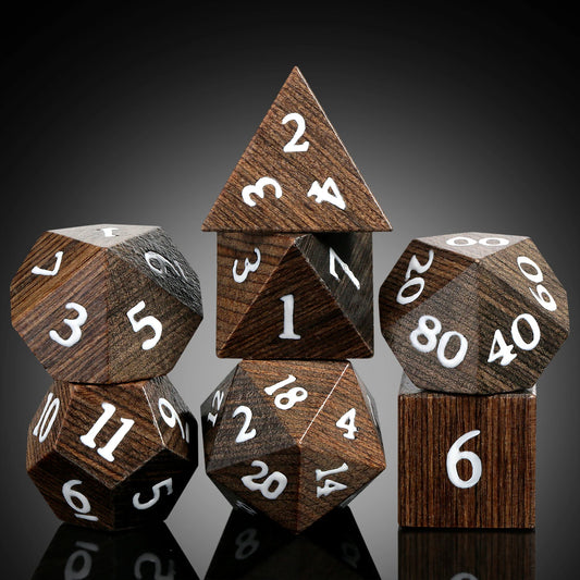 Wood Dice Set|Golden yellow