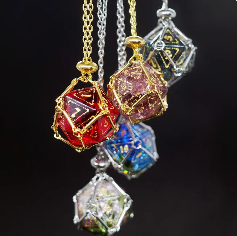 RPG Dice Necklace –  Dice Holder Pendant