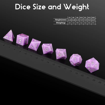 Sharp Edge Dice Set l Taro Ice Cream
