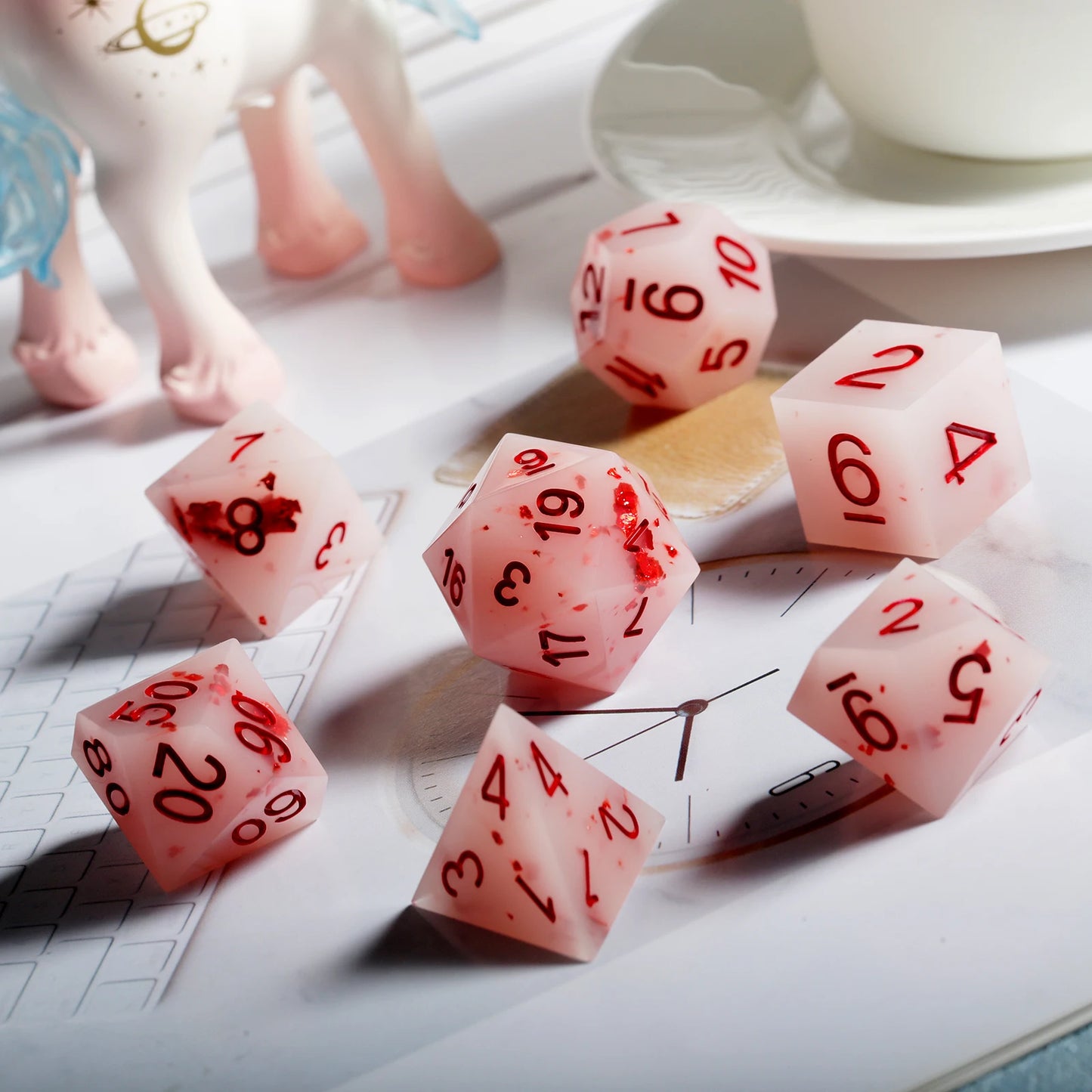 Sharp Edge Dice Set l Strawberry Ice Cream
