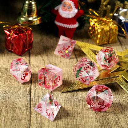 Sharp Edge Dice Set - Christmas