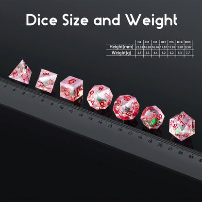 Sharp Edge Dice Set - Christmas